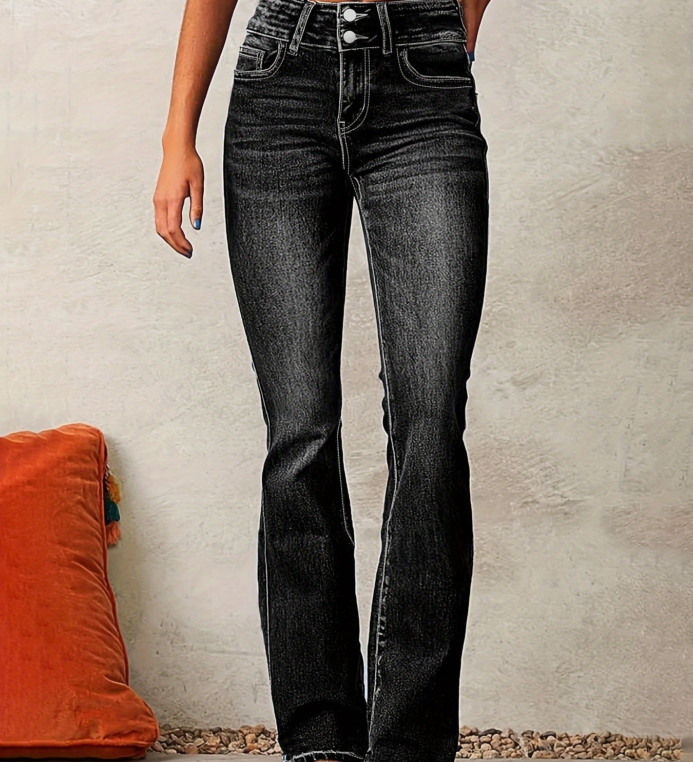 Aya™ | High-Waisted Flared Jeans