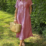 Cassandra | Striped Shirt Dress