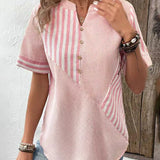 Lila | Soft Striped Blouse
