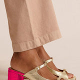 Marguerite | Golden Mule Heel Sandal