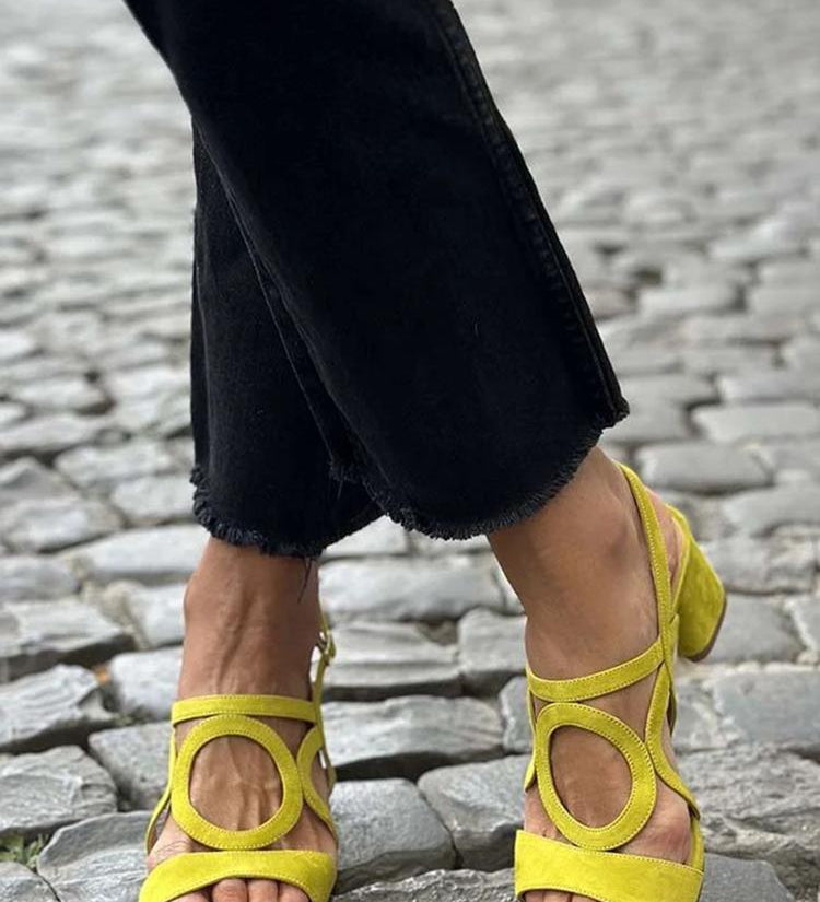 Talia | Vibrant Yellow Sandal
