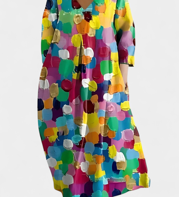 Isalinde | Comfortable V-neck Dress