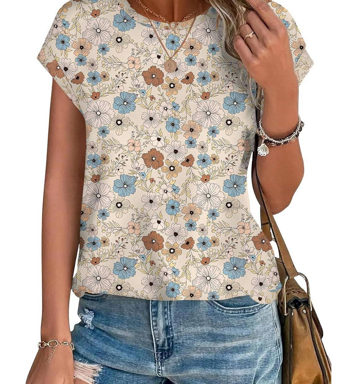Necie | Chic Printed Blouse