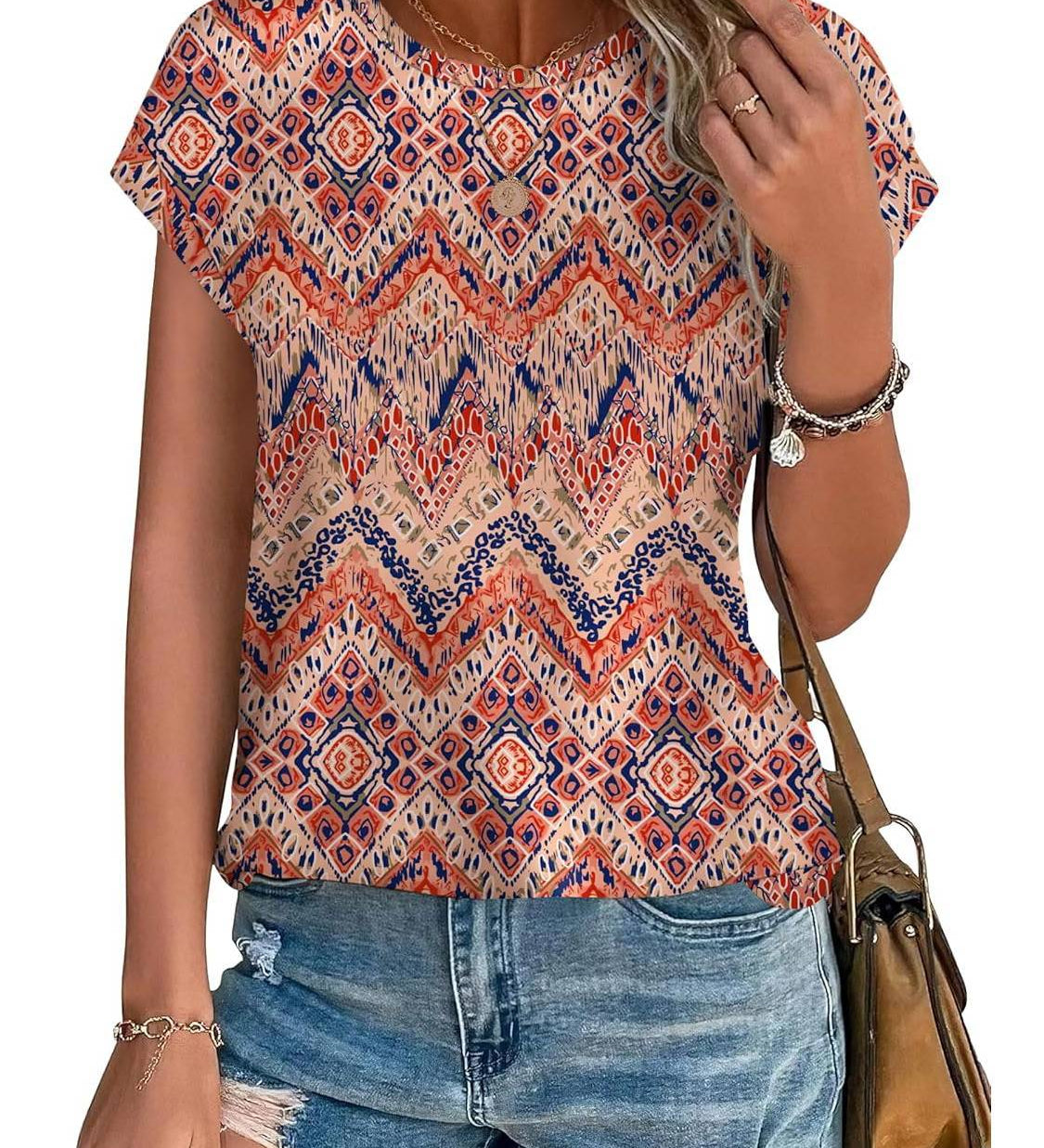Necie | Chic Printed Blouse