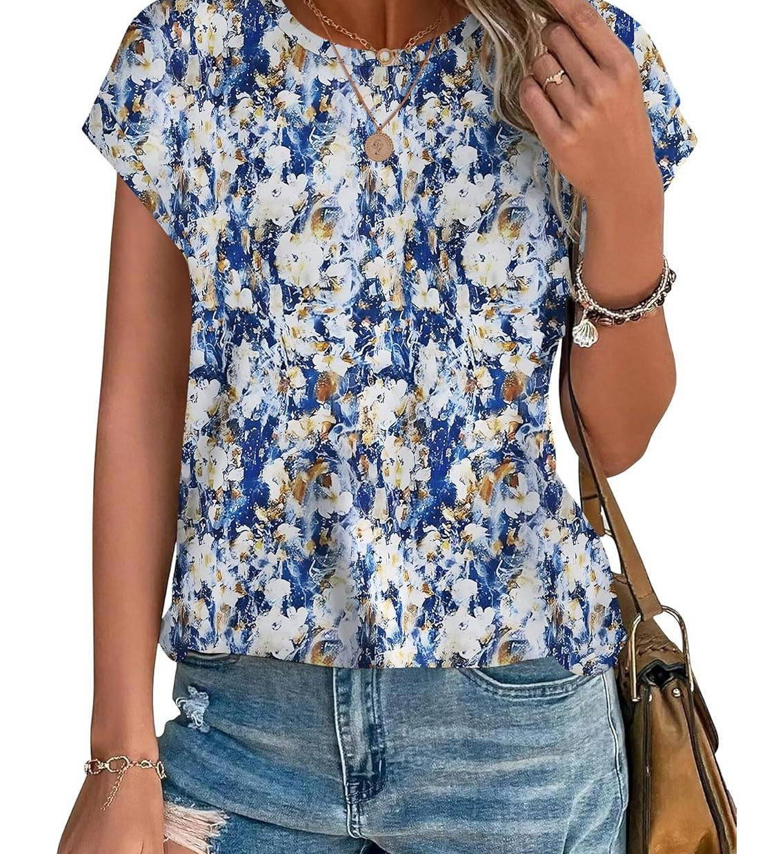 Necie | Chic Printed Blouse