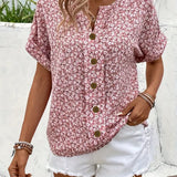 Verna™ | Stylish Floral Print Blouse