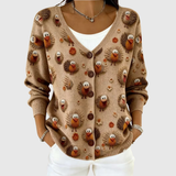 Cardigan Sweater in Comfortable Knit with Buttons