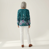 Willow - Turquoise Floral Top