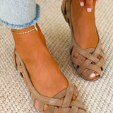 Perpetua | Woven Fuchsia Flat