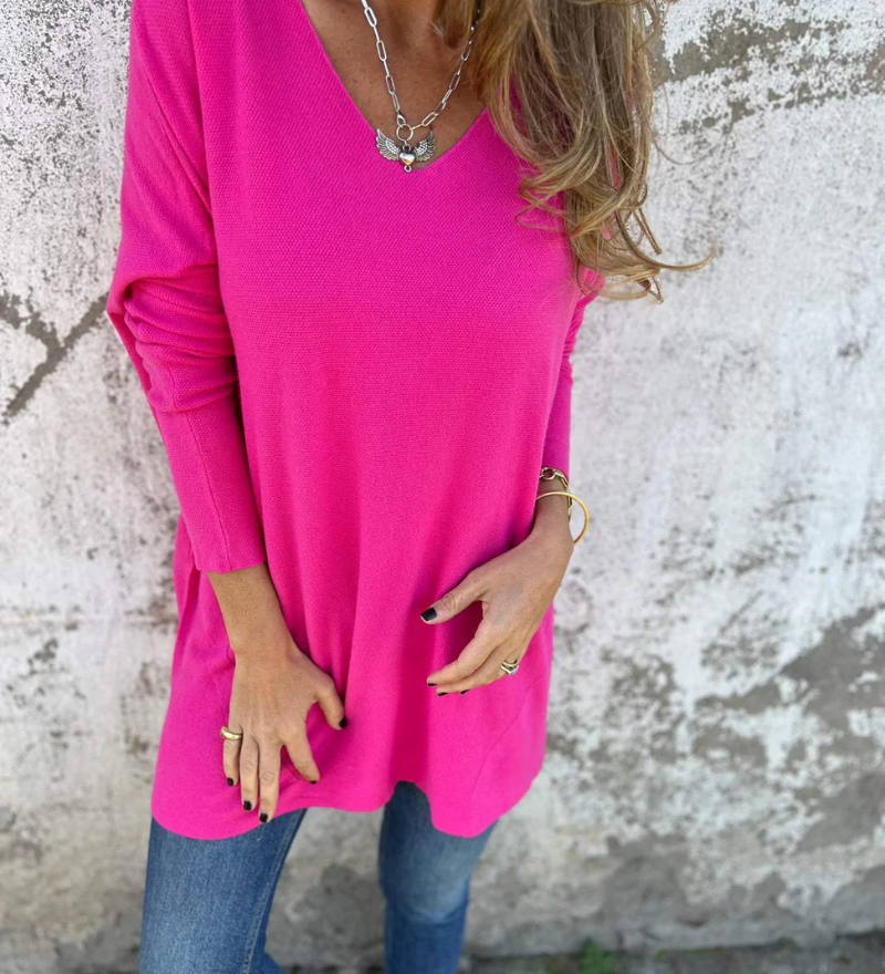 Anya | Soft Drape V-Neck Top - Flattering in all the right places.
