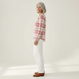 Emma - Blush Plaid Top
