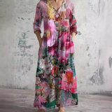 Lynn | Vibrant Floral Maxi Dress