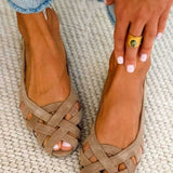 Perpetua | Woven Fuchsia Flat
