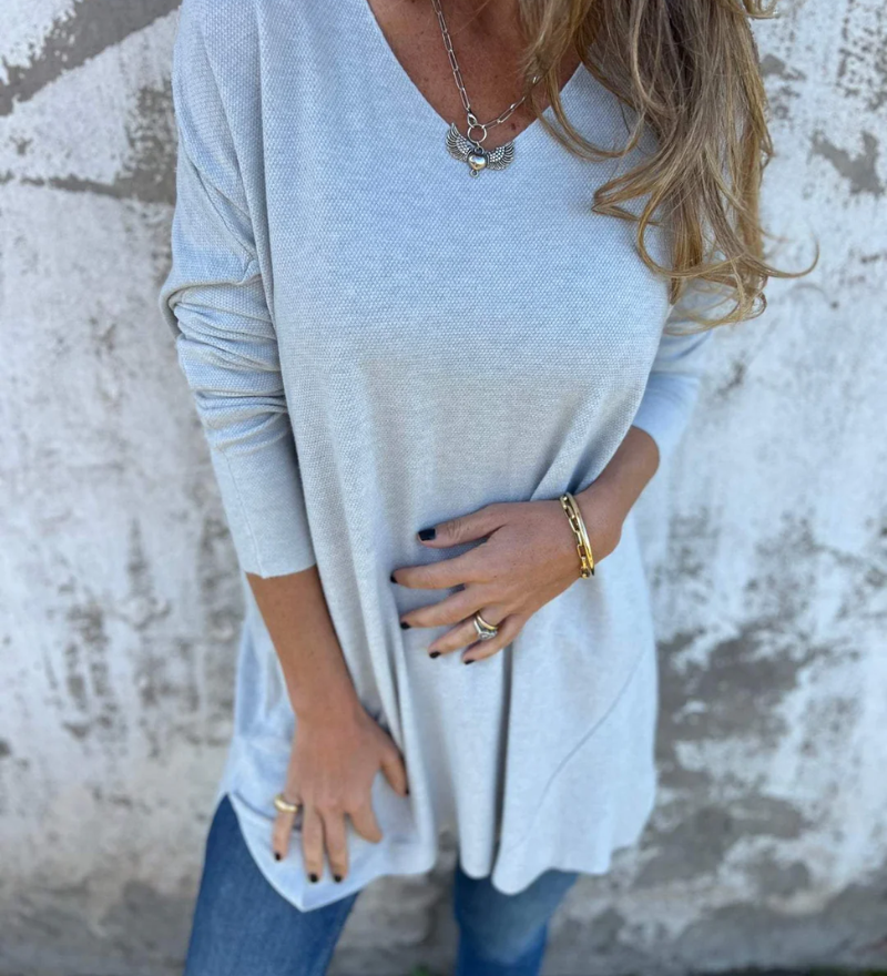 Anya | Soft Drape V-Neck Top - Flattering in all the right places.