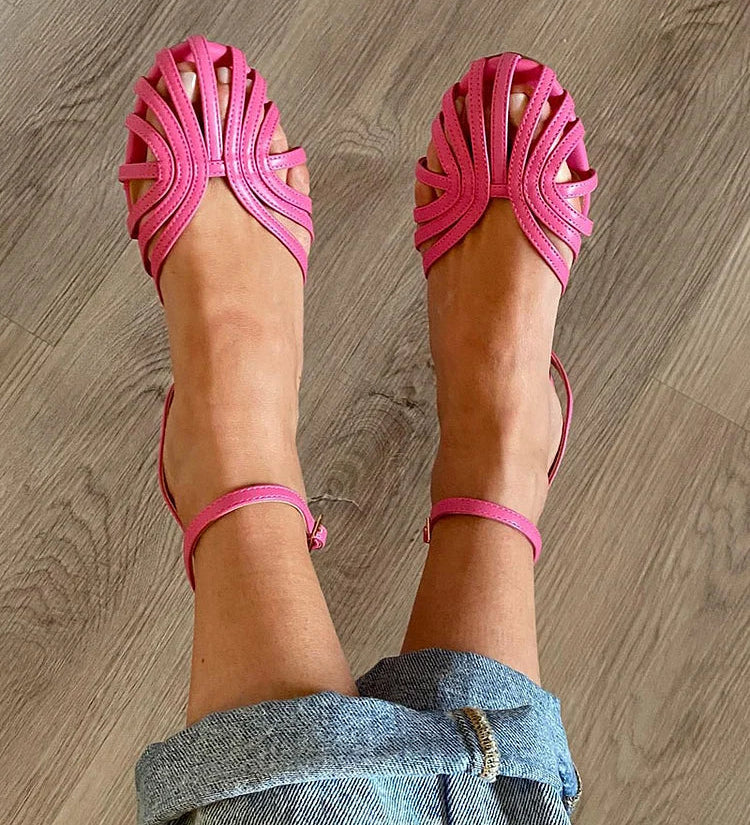 Romy | Golden Layered Strap Sandal