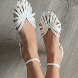 Romy | Golden Layered Strap Sandal