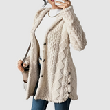 Štěpánka - Plus Size Hooded Cardigan