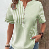 Lila | Soft Striped Blouse
