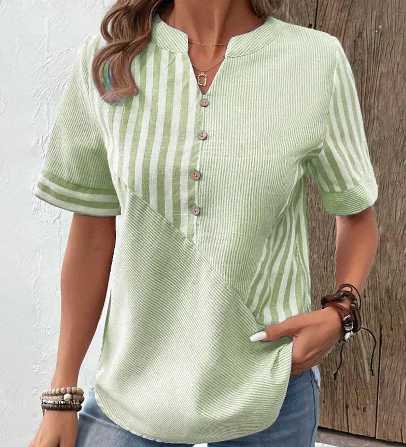 Lila | Soft Striped Blouse