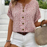 Wolena | Wildflower Notch Blouse