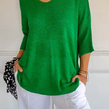 Anwen | Soft Drape V-Neck Knit - Effortlessly elegant