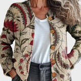Pearla™ - Cardigan with a Floral Pattern Inspired by Nature