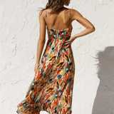 Chiara | Midi Dress in Painterly Colour