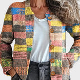 Mossfield™ | Multicoloured Check Cardigan