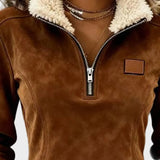 Petra – Elegant Women's Blouse with Fur and Fringes