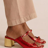 Marguerite | Golden Mule Heel Sandal