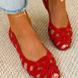 Perpetua | Woven Fuchsia Flat