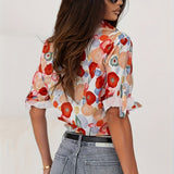 Mylene | Colourful Floral Blouse