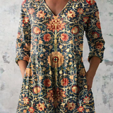 Celine | Paisley Print V-Neck Blouse
