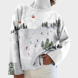 Francisca - Artistic Sweater with a Roll Neck