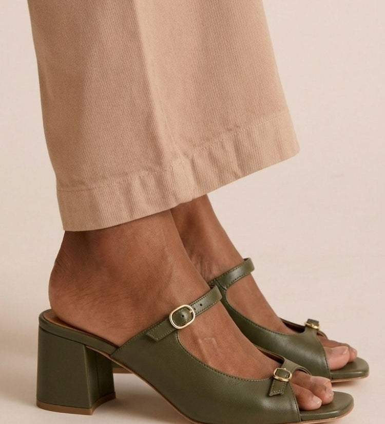 Marguerite | Golden Mule Heel Sandal