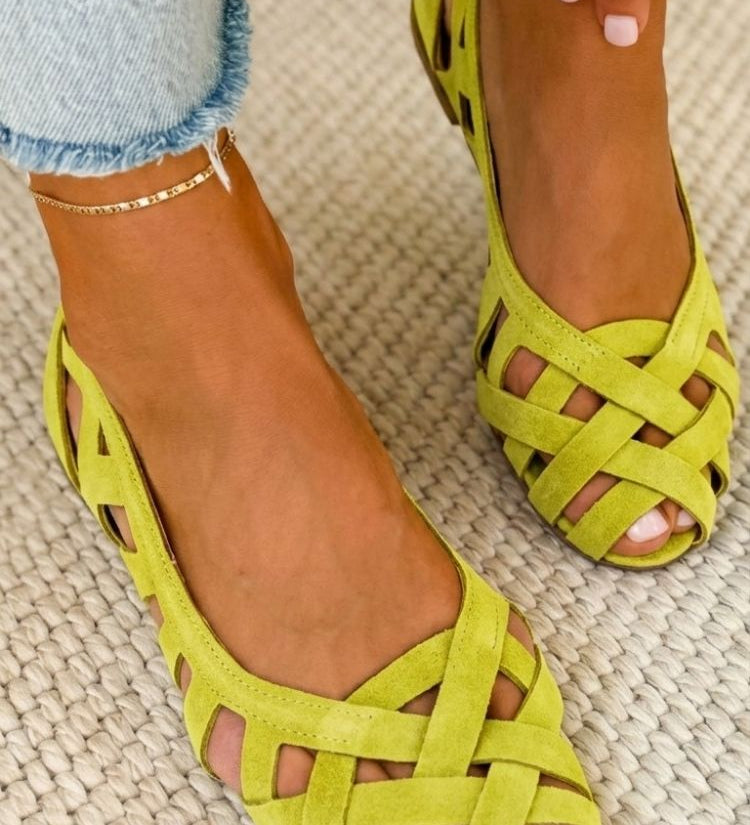 Perpetua | Woven Fuchsia Flat