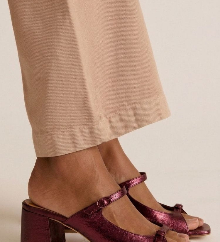 Marguerite | Golden Mule Heel Sandal