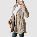 Štěpánka - Plus Size Hooded Cardigan