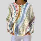 Lillian - Bohemian Border Print Top