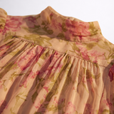 Rosario | Long Floral Chiffon Dress