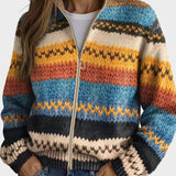 Yseult - Multicoloured Chevron Cardigan