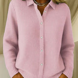 Katrina – Textured Knit Button Cardigan