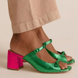 Marguerite | Golden Mule Heel Sandal