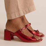 Marguerite | Golden Mule Heel Sandal