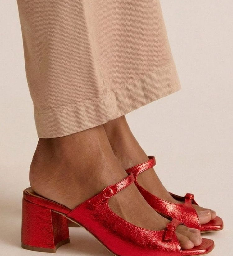 Marguerite | Golden Mule Heel Sandal