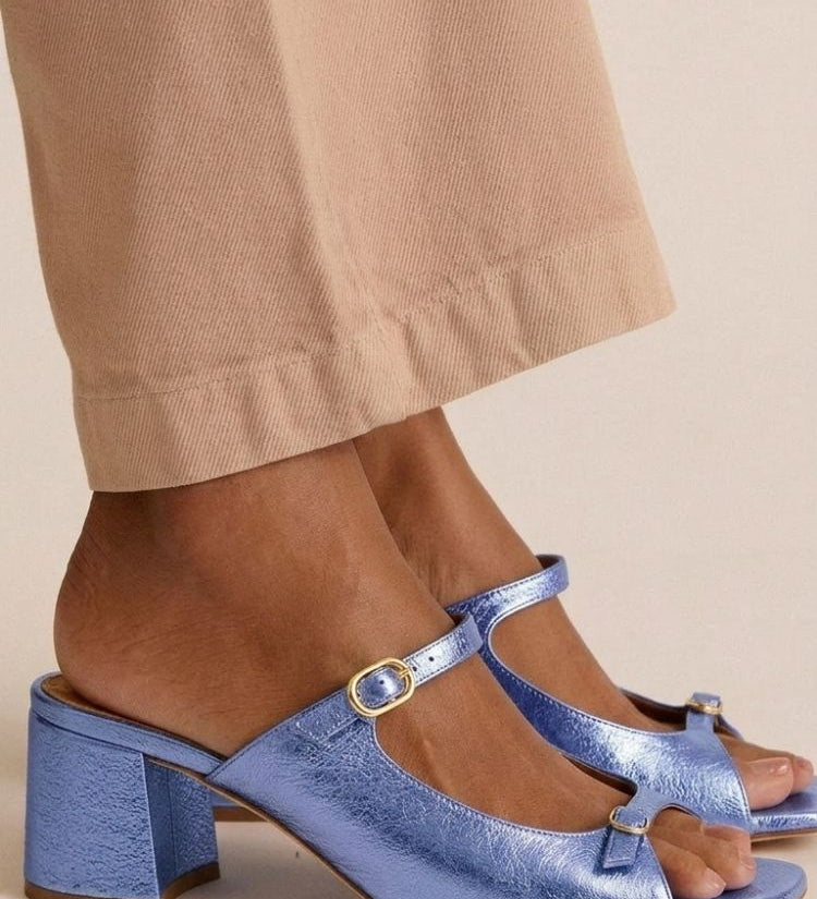 Marguerite | Golden Mule Heel Sandal