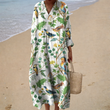 Flattering Printed Summer Dress