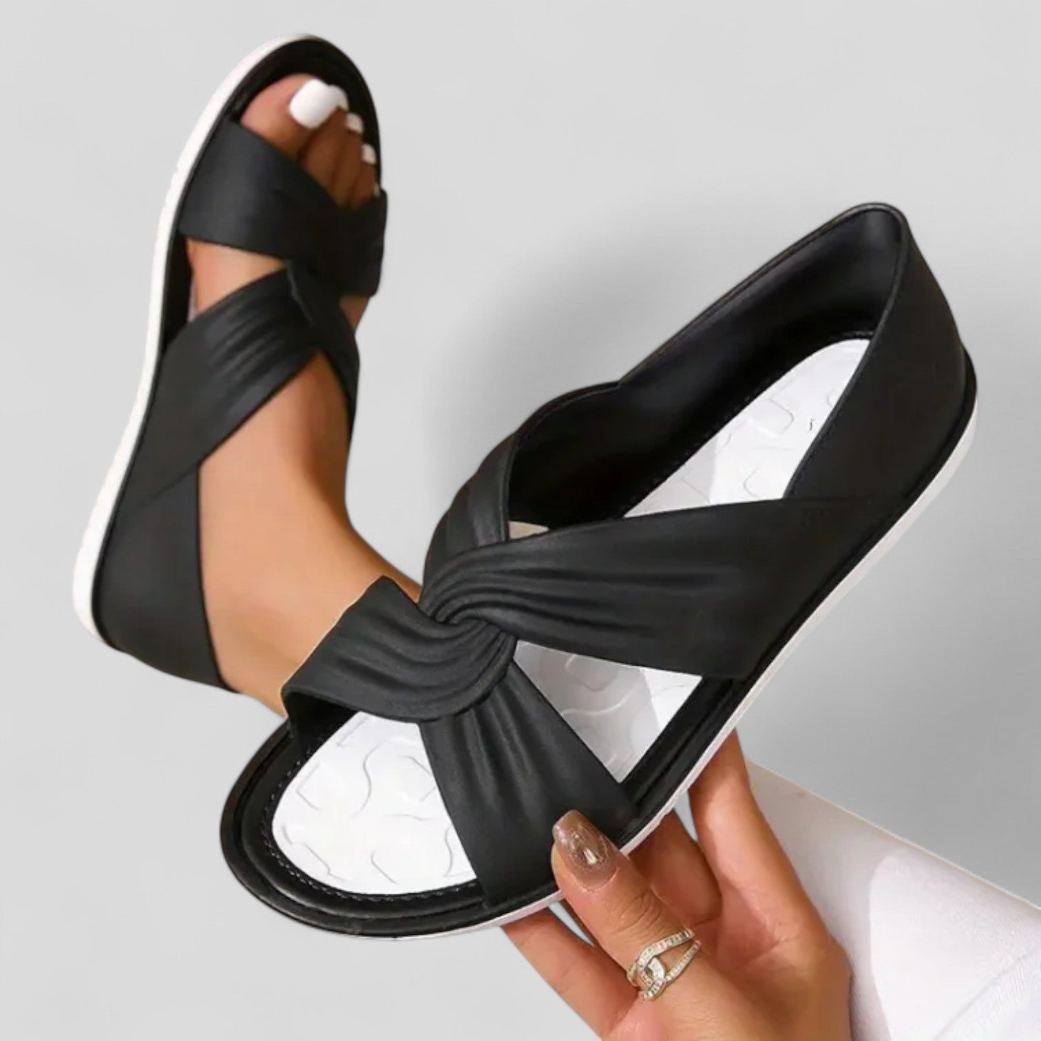 Lesley | Crossover Comfort Sandals