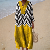 Flattering Printed Summer Dress