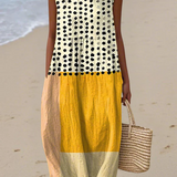 Leah™ Polka Colourblock Midi Dress
